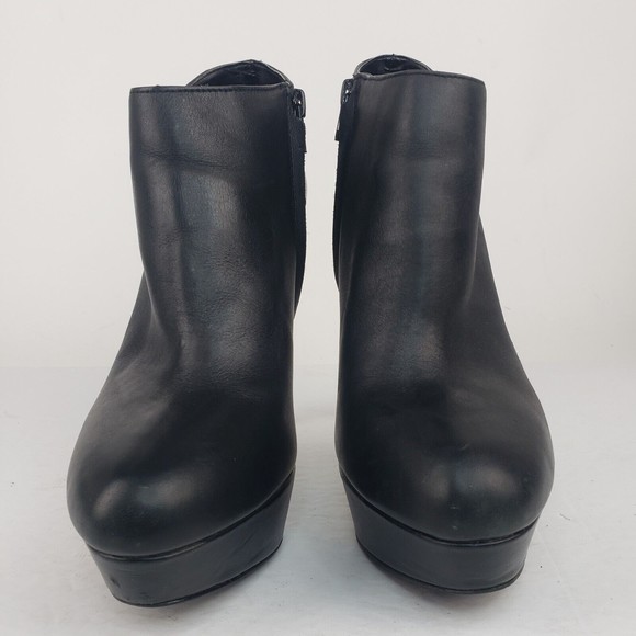 Aldo Women's High Heel Platform Leather Bootie Size 8.5 - Picture 3 of 16